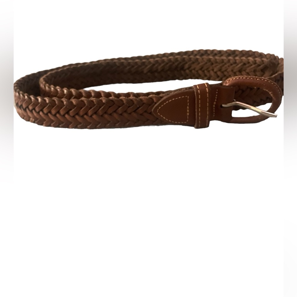 Argentina Leather Woven Belt Unisex 36 Waist Southwestern Braided Vintage